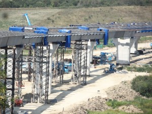 Autostrada A1 / Viaduct peste valea Sacel la Km 71+615 / August 2012